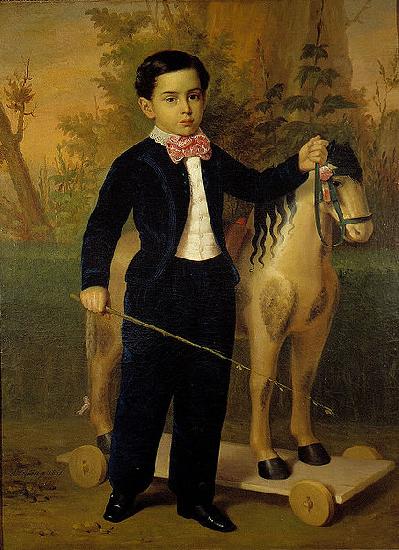 Antonio Maria Esquivel Retrato del nino Carlos Pomar Margrand Germany oil painting art